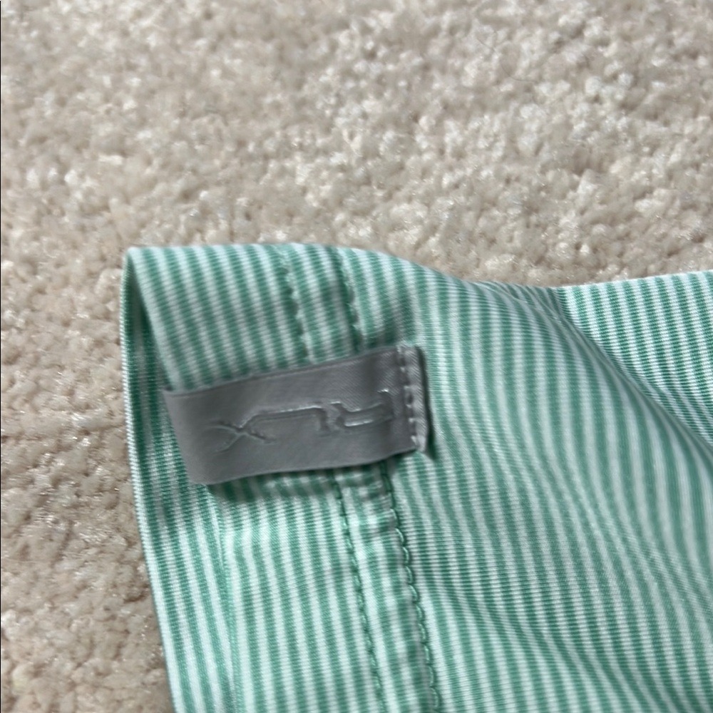 RLX Ralph Lauren Golf Polo Shirt Striped‎ Performance Casual Athletic M - Picture 4 of 9
